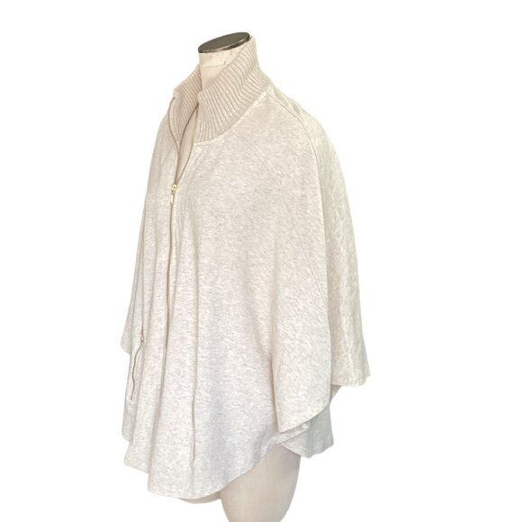 Chico’s ZENERGY Tinah Poncho Cardigan Jacket Sz 3 (XL/16) Oatmeal Beige #24N - Picture 8 of 12